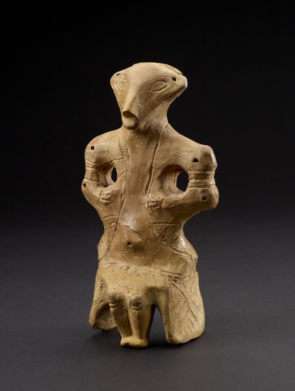 Ülő női figura, Vincából, a volt Jugoszláviából, Kr.e. 5. század (terrakotta) alkotó: Prehistoric