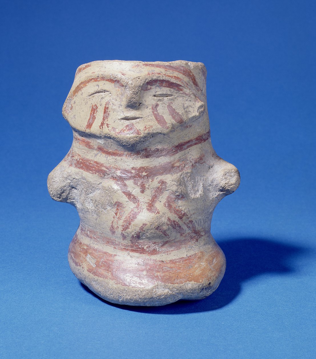 Ember alakú edény, Hacilar, Törökország, Kr.e. 5500 körül (festett kerámia) alkotó: Prehistoric