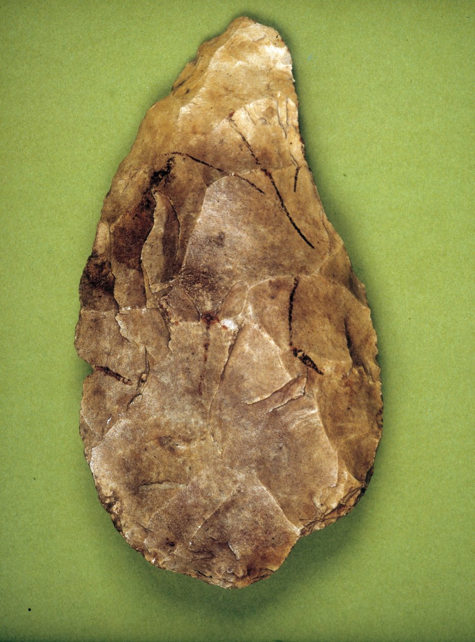 Acheule-i polírozó (középső paleolit) Museo archeologico de Milan alkotó: Prehistoric Prehistoric