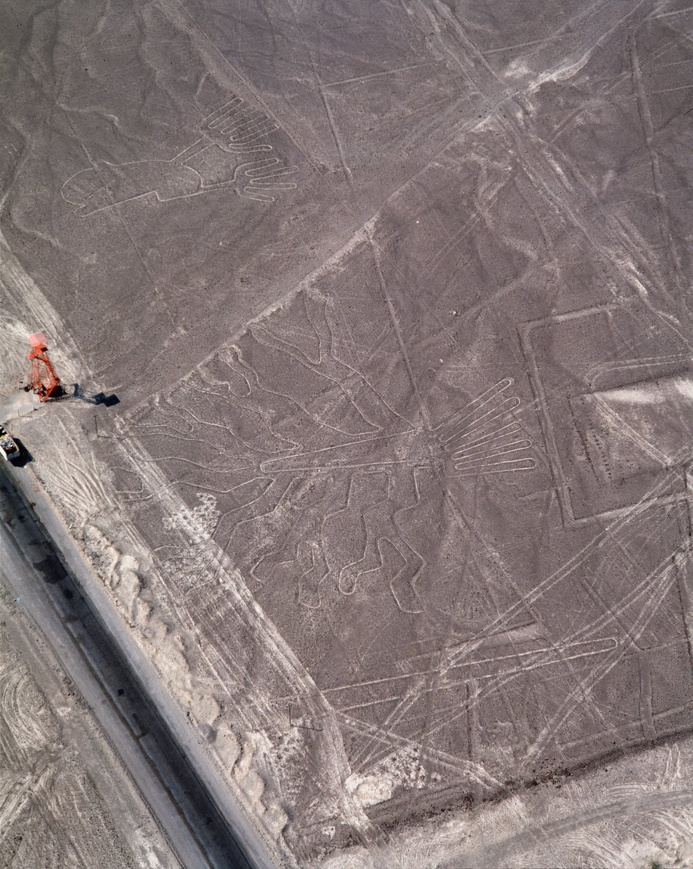 A Nazca Lines légi felvétele (fényképezés alkotó: Prehistoric Prehistoric