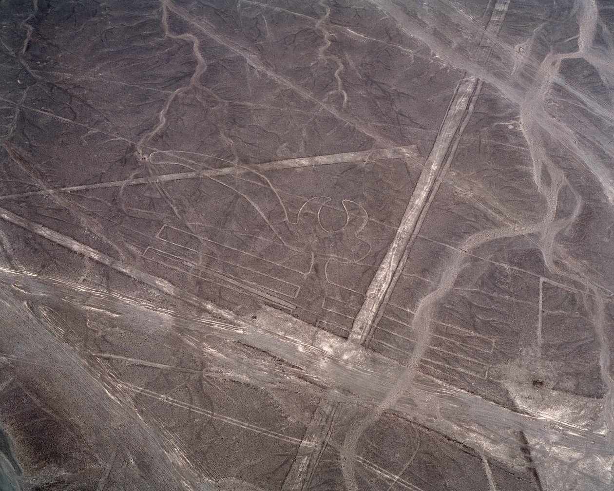 A Nazca Lines légi felvétele (fényképezés alkotó: Prehistoric Prehistoric