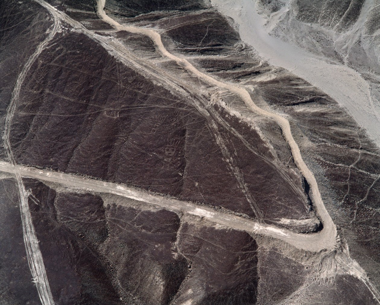 A Nazca Lines légi felvétele (fényképezés alkotó: Prehistoric Prehistoric