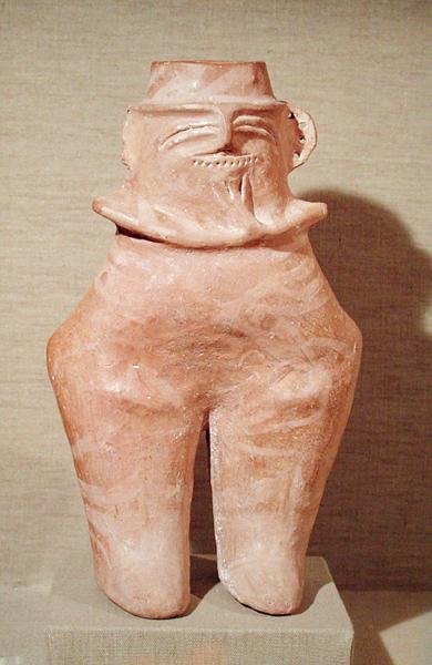 Antropomorf váza, Gumelnitza civilizáció, ie 2500-2000 (kerámia) alkotó: Prehistoric Prehistoric