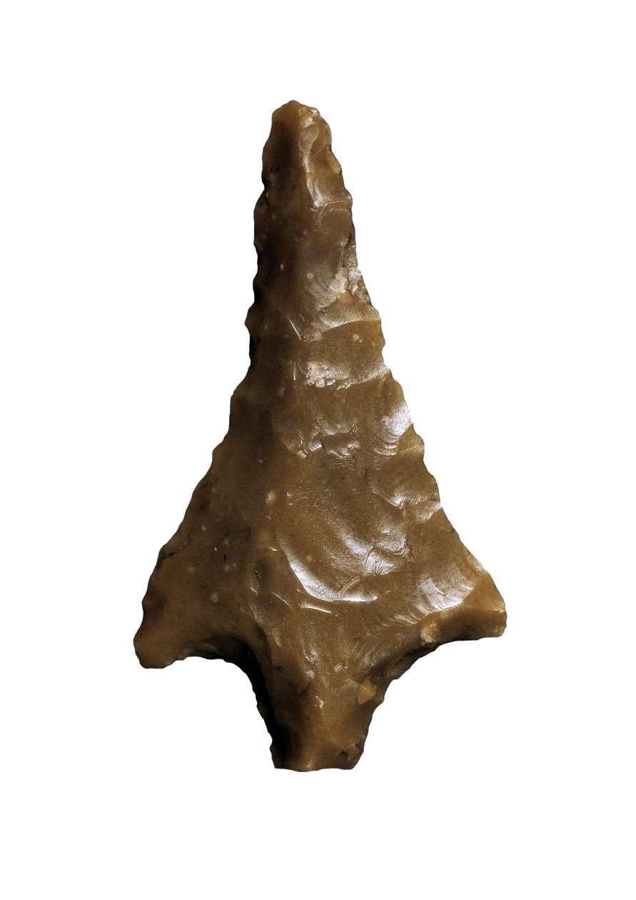 Az őstörténet nyílpontja (felső paleolitikum - Solutreen). Velez Blancóban, az Ambrosio Barcelona barlangjában (csont) őshonos alkotó: Prehistoric Prehistoric