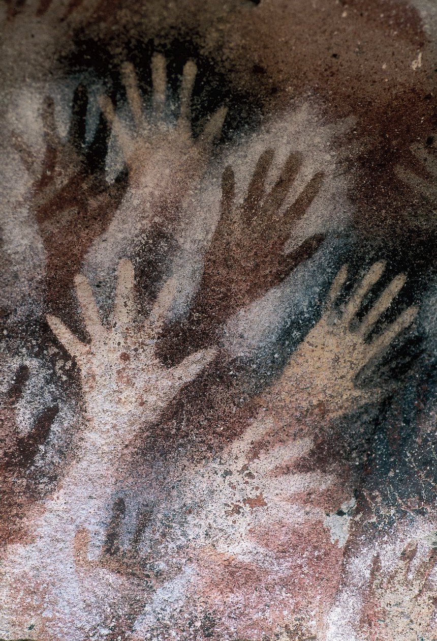 Kezek barlangja, Santa Cruz, Argentína, neolitikum (freskó) alkotó: Prehistoric Prehistoric