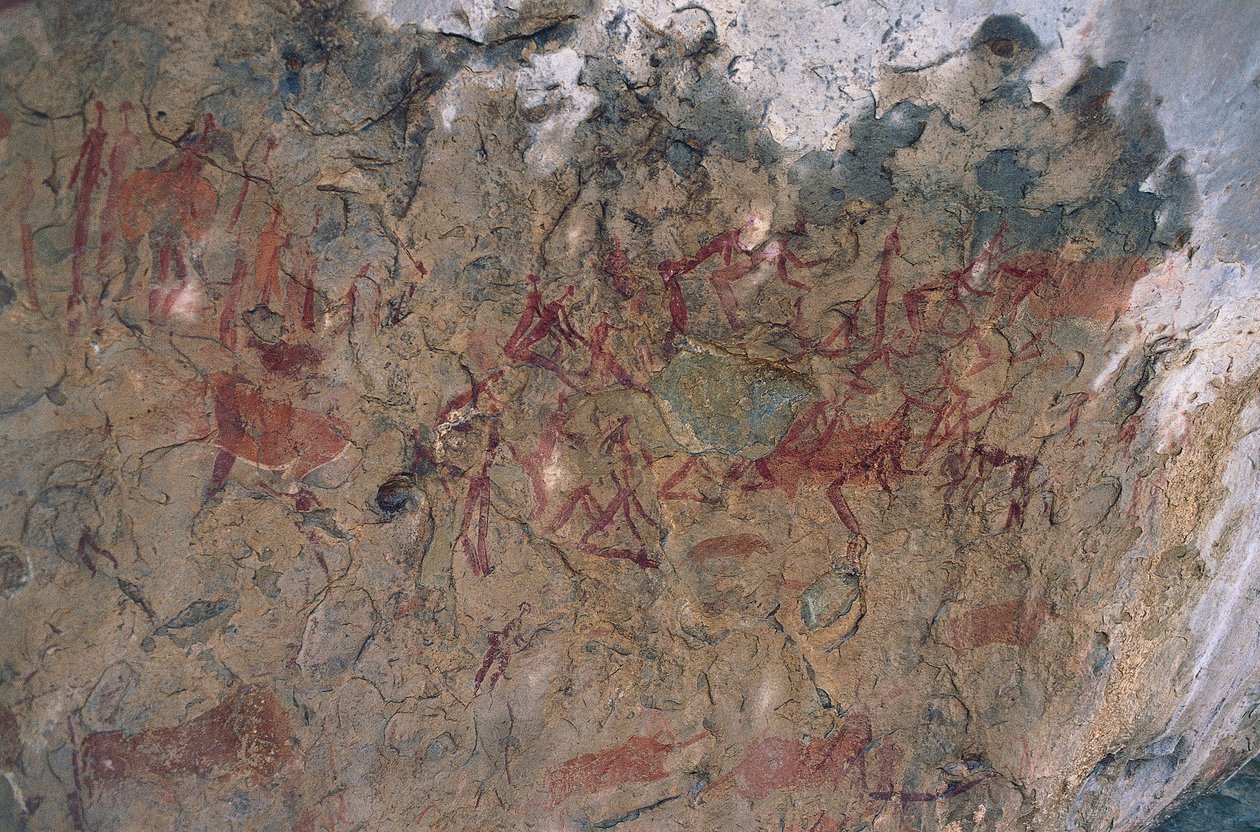Ember- és állatfigurák (barlangfestés) alkotó: Prehistoric Prehistoric