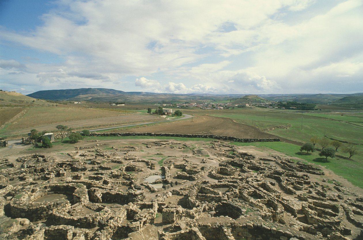 Olaszország, Szardínia régió, Barumini, Medio Campidano tartomány, „Su Nuraxi” régészeti lelőhely alkotó: Prehistoric Prehistoric