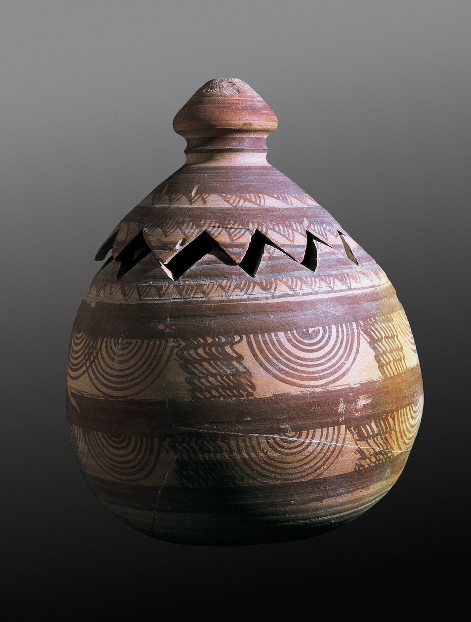 Őstörténet, ibériai civilizáció: vaskori temetkezési urna. Galerából (Granada) alkotó: Prehistoric Prehistoric