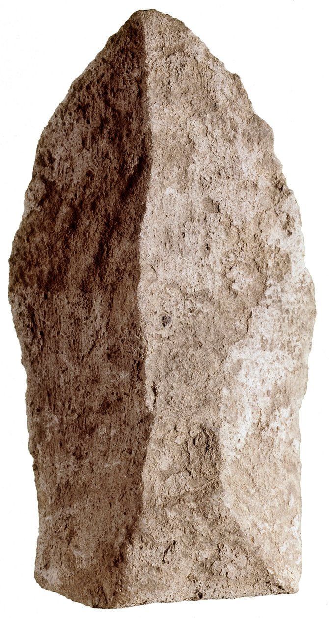 A mezolitikus kor köve. Quintanából. Posada, La Riera pince (fotó) alkotó: Prehistoric Prehistoric