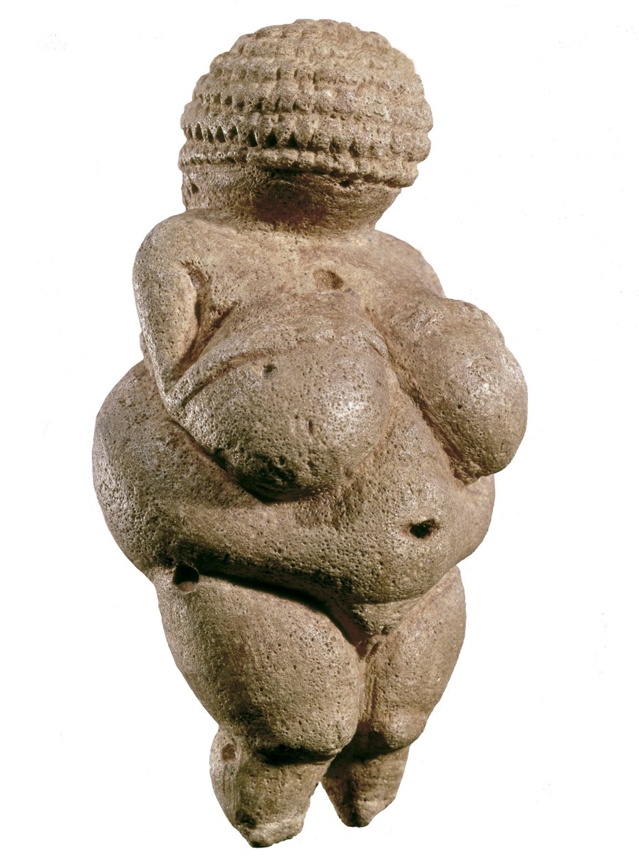 Willendorfi Vénusz, ie 23000 (felső paleolitikum) (mészkő) alkotó: Prehistoric Prehistoric