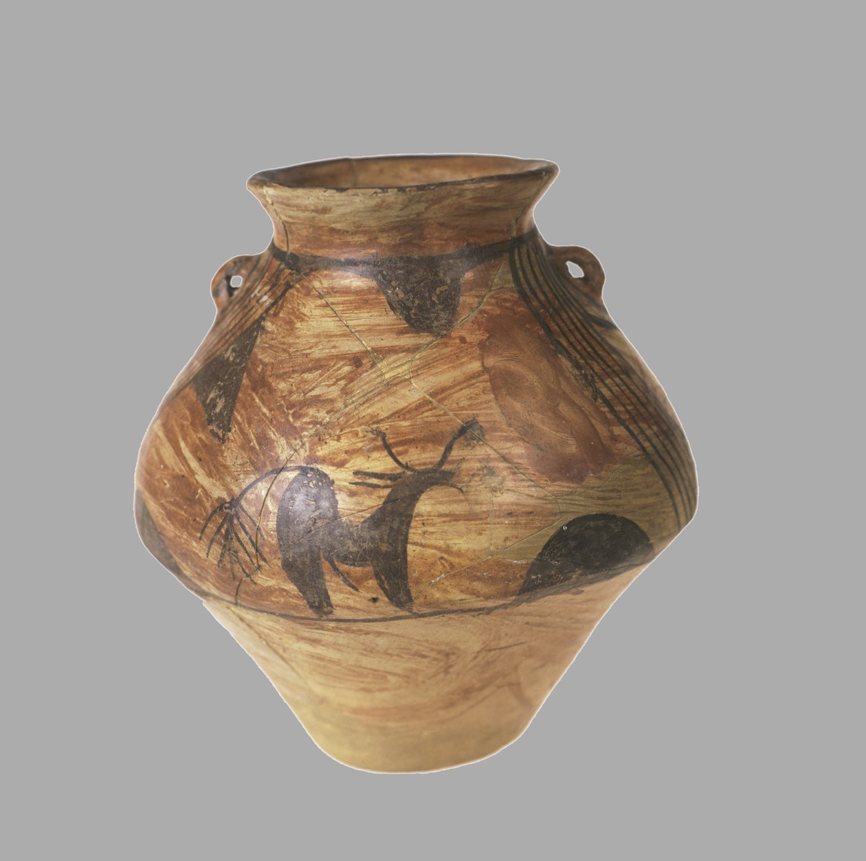 Amfora zoomorf festészettel, ie 3800-3600 alkotó: Prehistoric Russian Culture