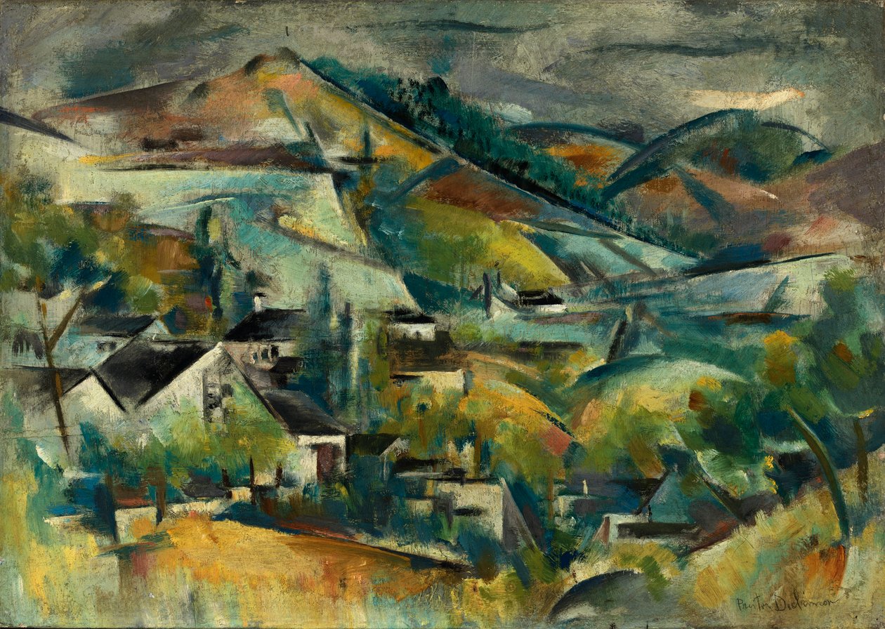 Quebec, kb. 1925. alkotó: Preston Dickinson