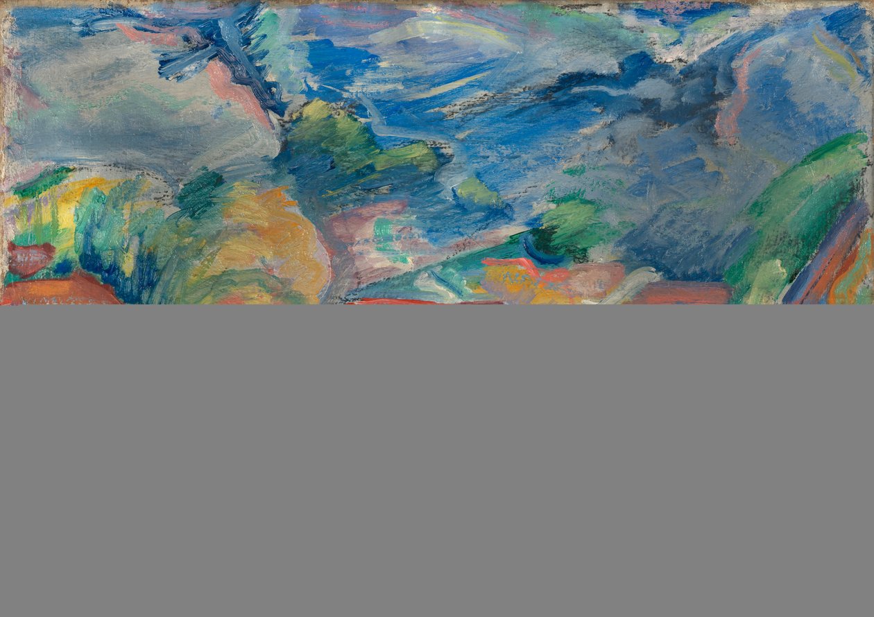 Untitled Landscape, kb. 1918. alkotó: Preston Dickinson