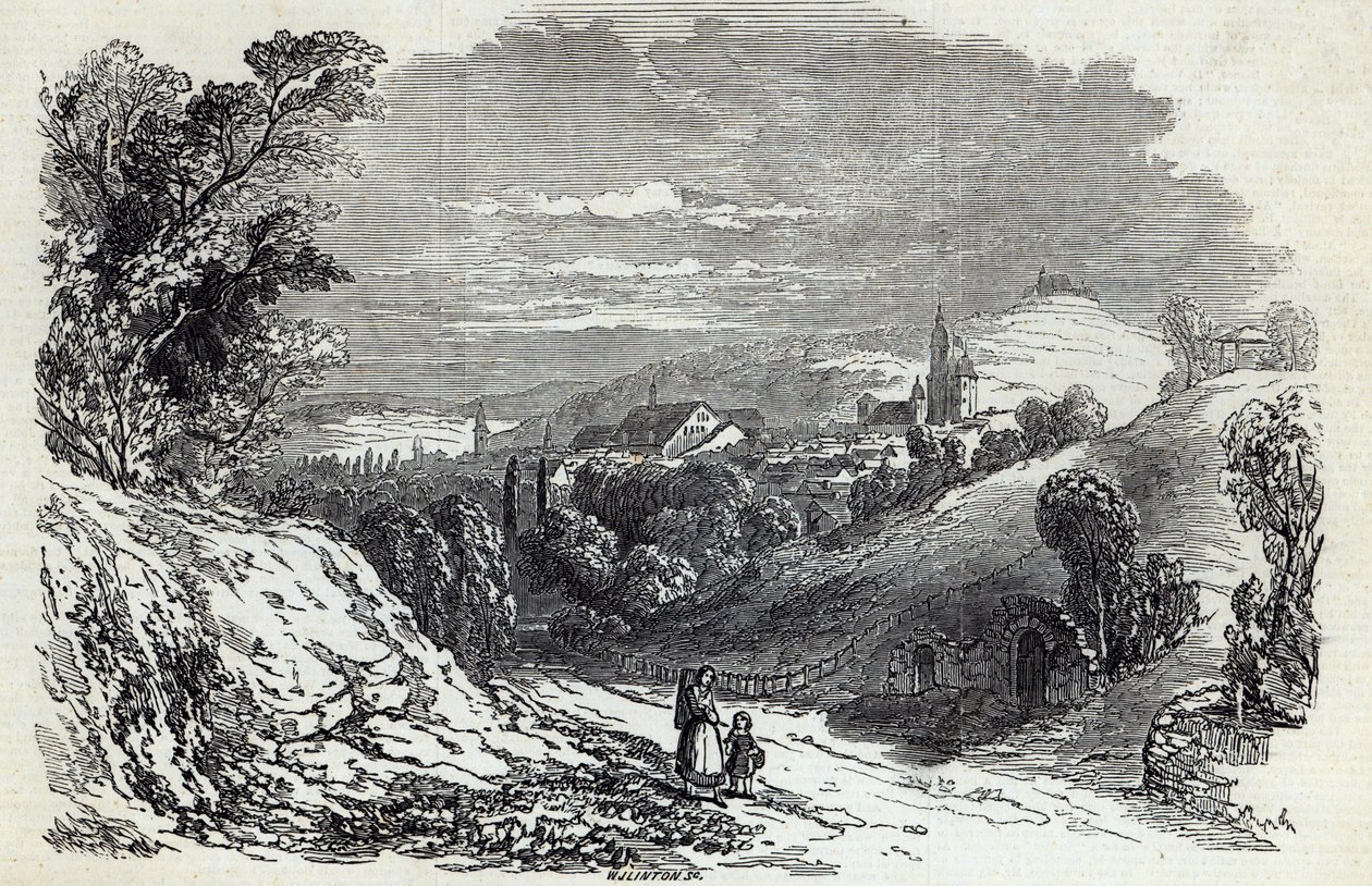 Coburg, a „The Illustrated London News”-ból, 1845. augusztus 16 alkotó: Prince Albert of Saxe Coburg and Gotha