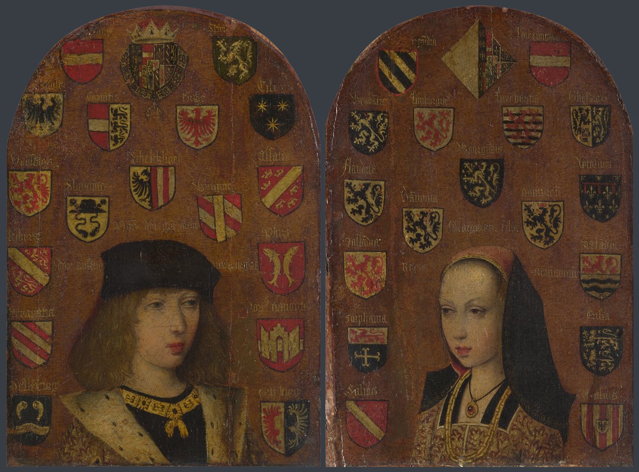 I. Fülöp kasztíliai és Margarete osztrák arcképe alkotó: Probably by Pieter van Coninxloo