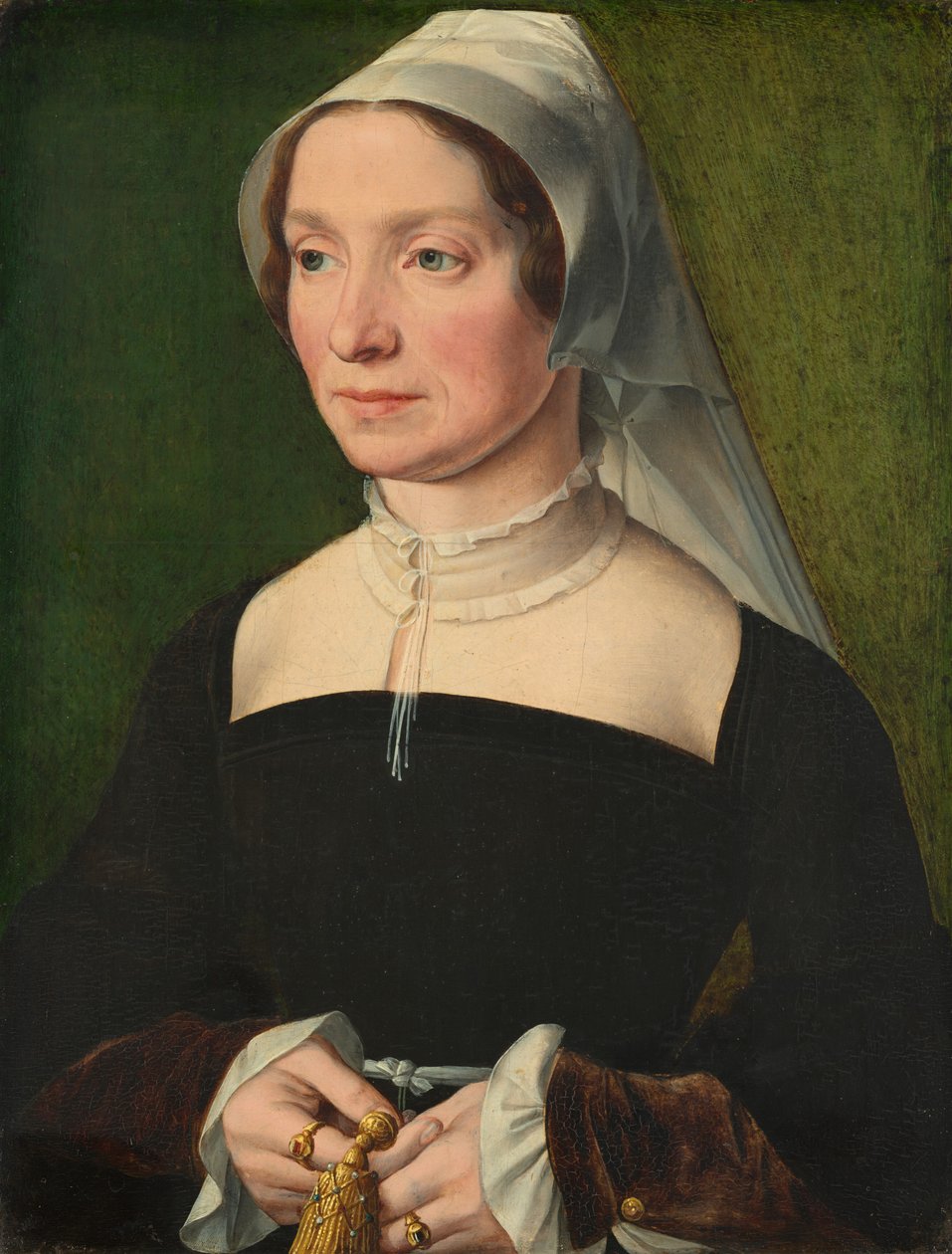 A de Hondecoeter család egyik tagjának felesége alkotó: Probably Antwerp 16th Century