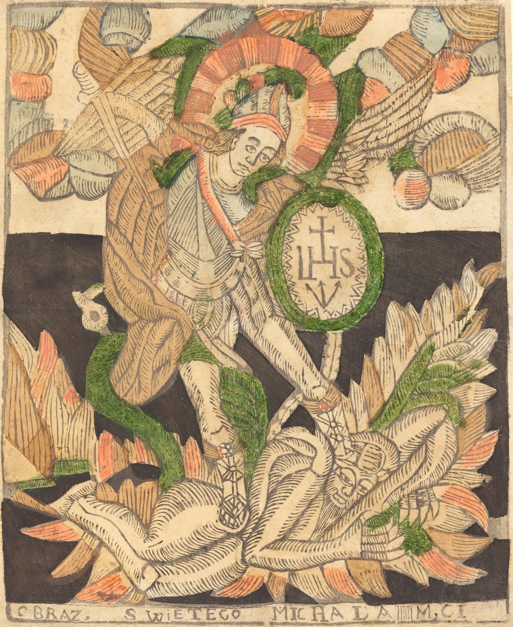Szent Mihály alkotó: Probably German 15th Century
