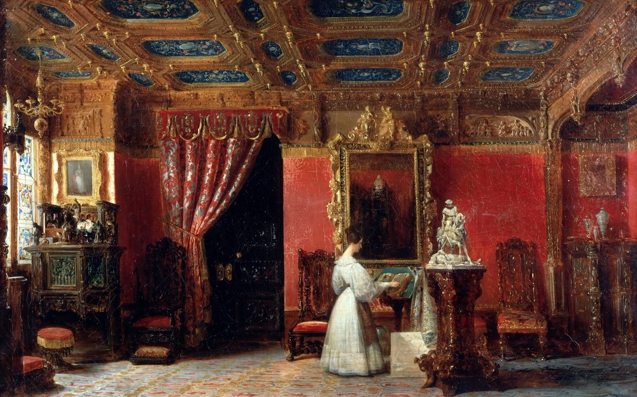 Marie dOrléans hercegnő 1813-1839, Württemberg hercegné a Palais des Tuiles-i műtermében alkotó: Prosper Lafaye or Lafait