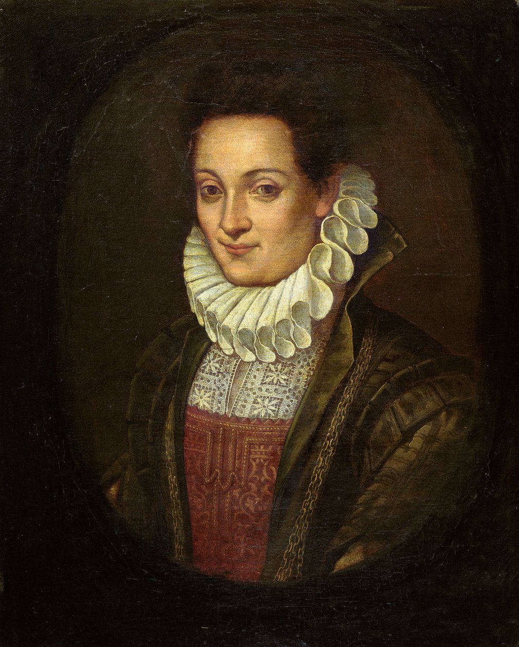 Lavinia Fontana portréja vagy a művész önarcképe, 1595 körül alkotó: Prospero Fontana
