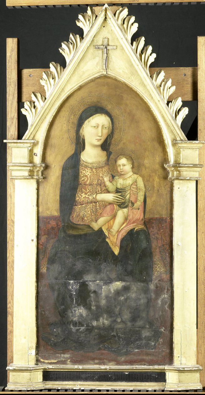Szűz és Gyermek alkotó: Pseudo Ambrodigio di Baldese (attributed to)