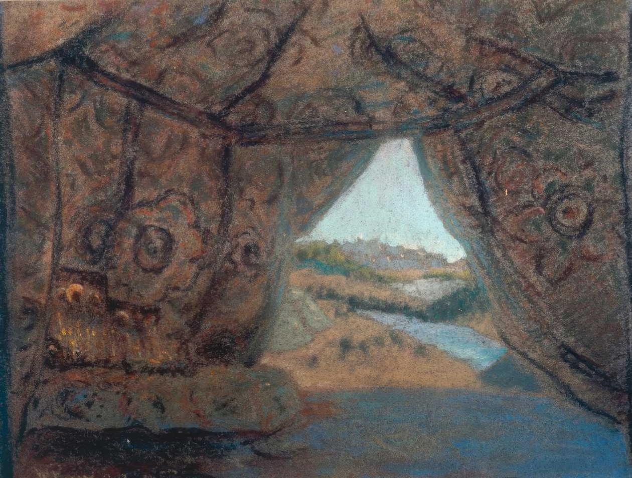N.Rimszkij-Kors., Lány v. Pszkov / Roerich alkotó: Pskow