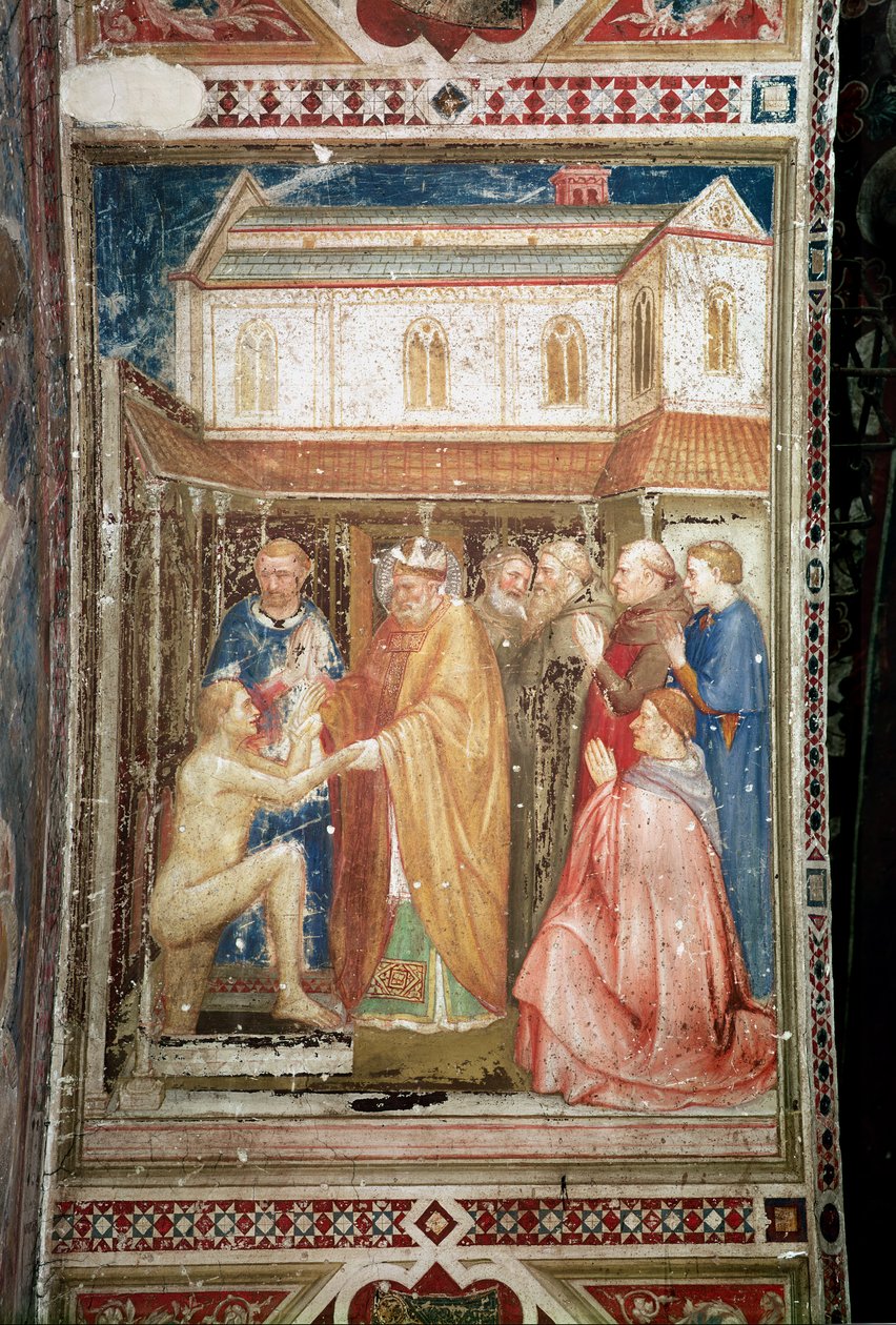 Szent Stanislas csodája (1030-79) az alsótemplomból, 1340 körül alkotó: Puccio and Stefano Capanna
