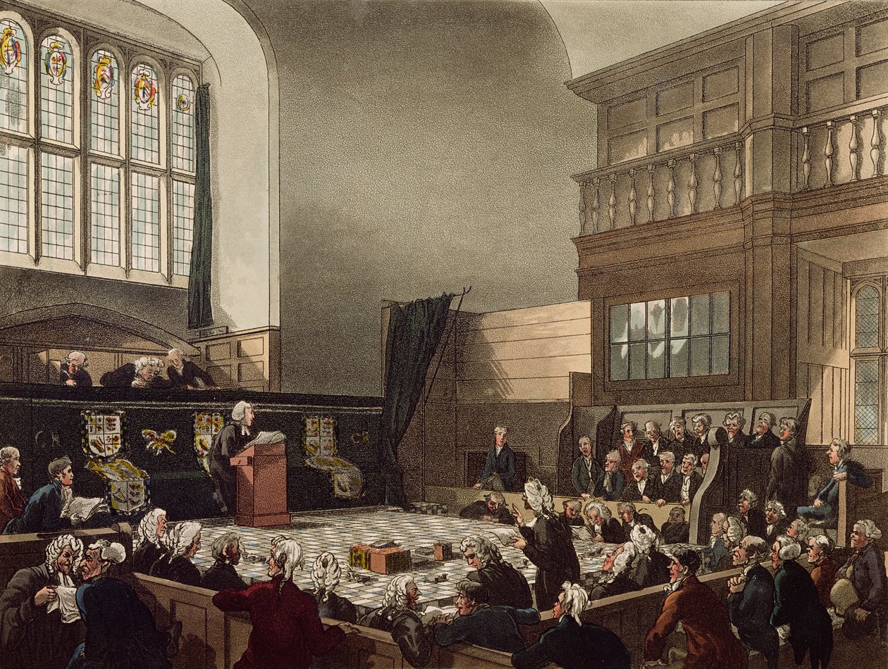 Court of Exchequer, Westminster Hall, a 