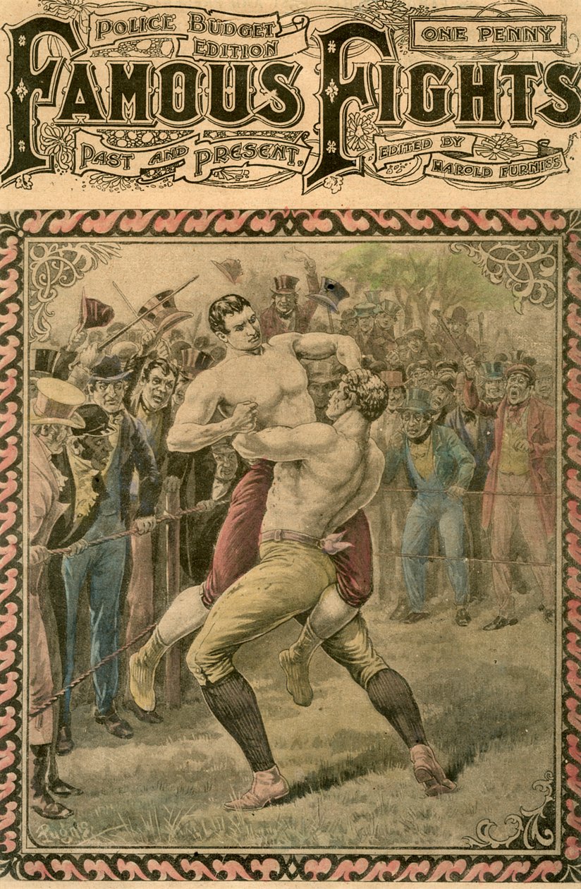 A második harc Bendigo és Ben Caunt között, 1838, 19. század vége vagy 20. század eleje. alkotó: Pugnis
