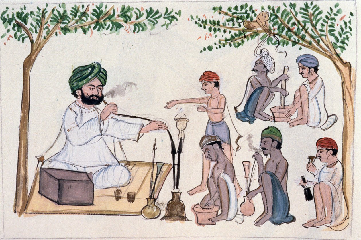 Italbolt (Saqi-Khana) 1890 körül (wc papíron) alkotó: Punjabi School