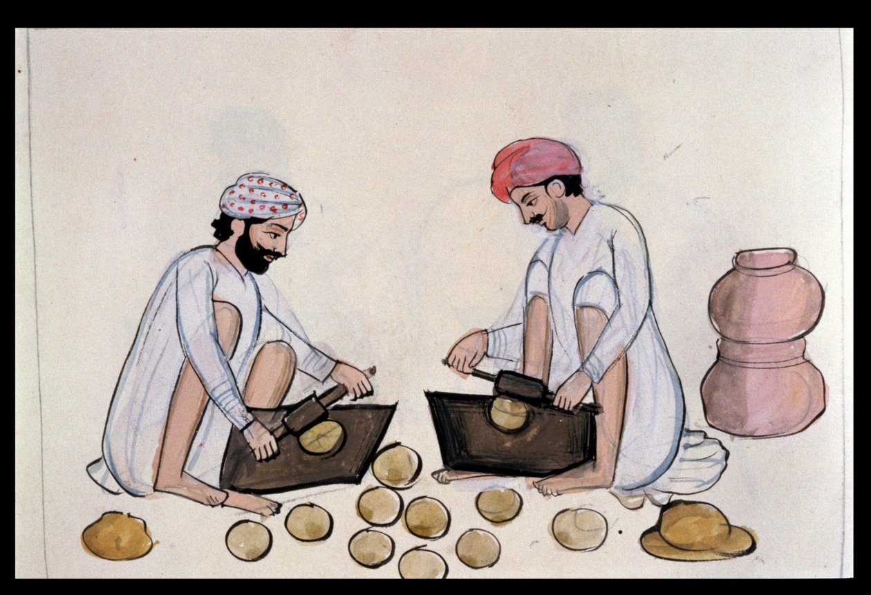 Pulse-cake készítők, 1890 körül (wc papíron) alkotó: Punjabi School