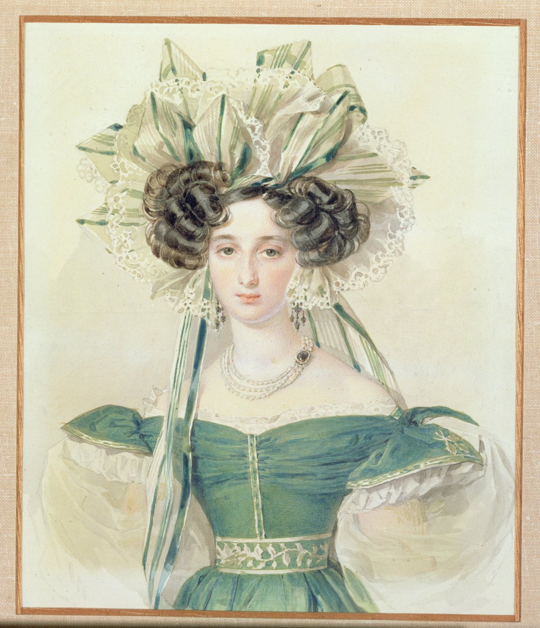 Erzsébet Voroncova hercegnő (1792-1856) portréja, 1823 körül alkotó: Pyotr Fyodorovich Sokolov