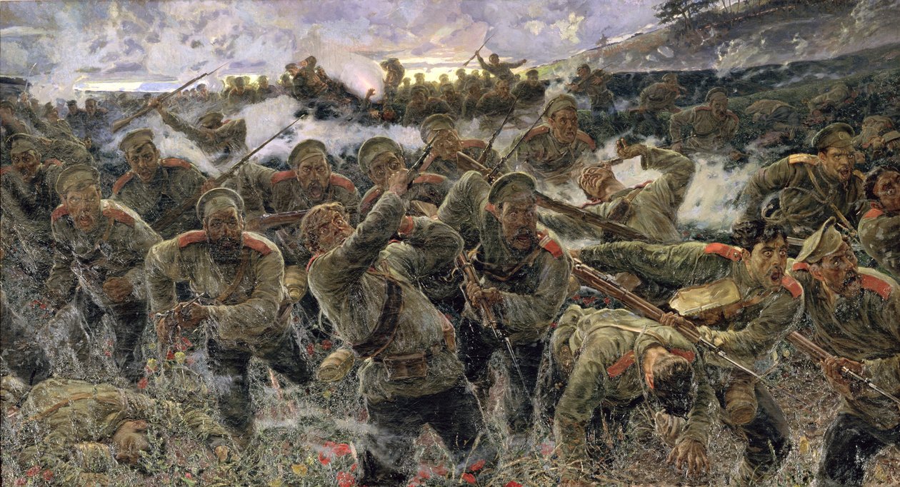 A szuronyos harc, 1904 alkotó: Pyotr Pavlovich Karyagin
