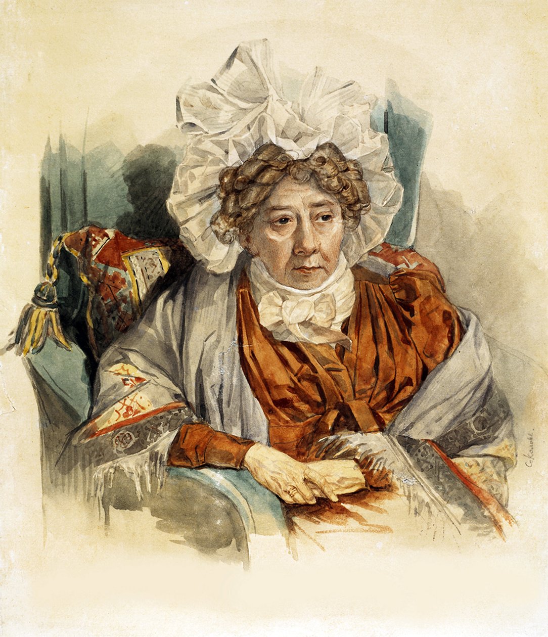 Natalya Kirillovna Zagryazhskaya alakítása (a comtesse Razumovskaya alkotó: Pyotr Fyodorovich Sokolov