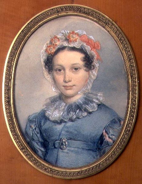 Szófia Sztyepanovna Scserbatova grófnő (1798-1885) portréja alkotó: Pyotr Fyodorovich Sokolov