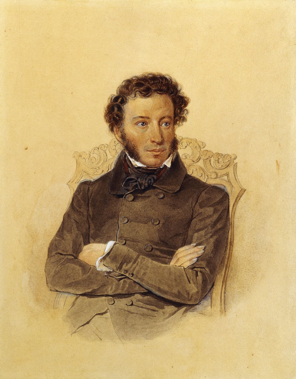 Alekszandr Szergejevics Puskin költő portréja, c. 1830 alkotó: Pyotr Fyodorovich Sokolov