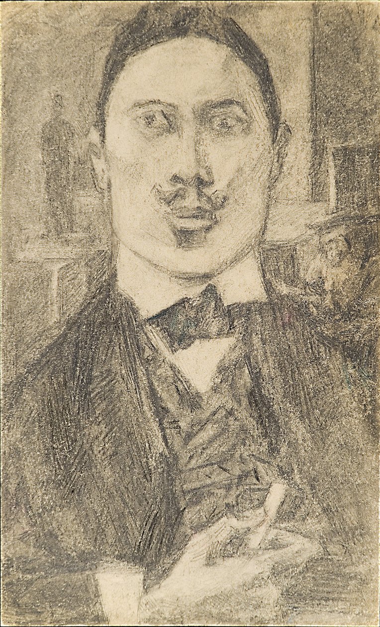 Nyikolaj Sapunov festő portréja 1880-1912, 1912 alkotó: Pyotr Ignatyevich Bromirsky