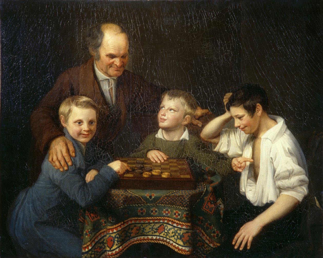 A Drafts Game, 1824 alkotó: Pyotr Ivanovich Pnin