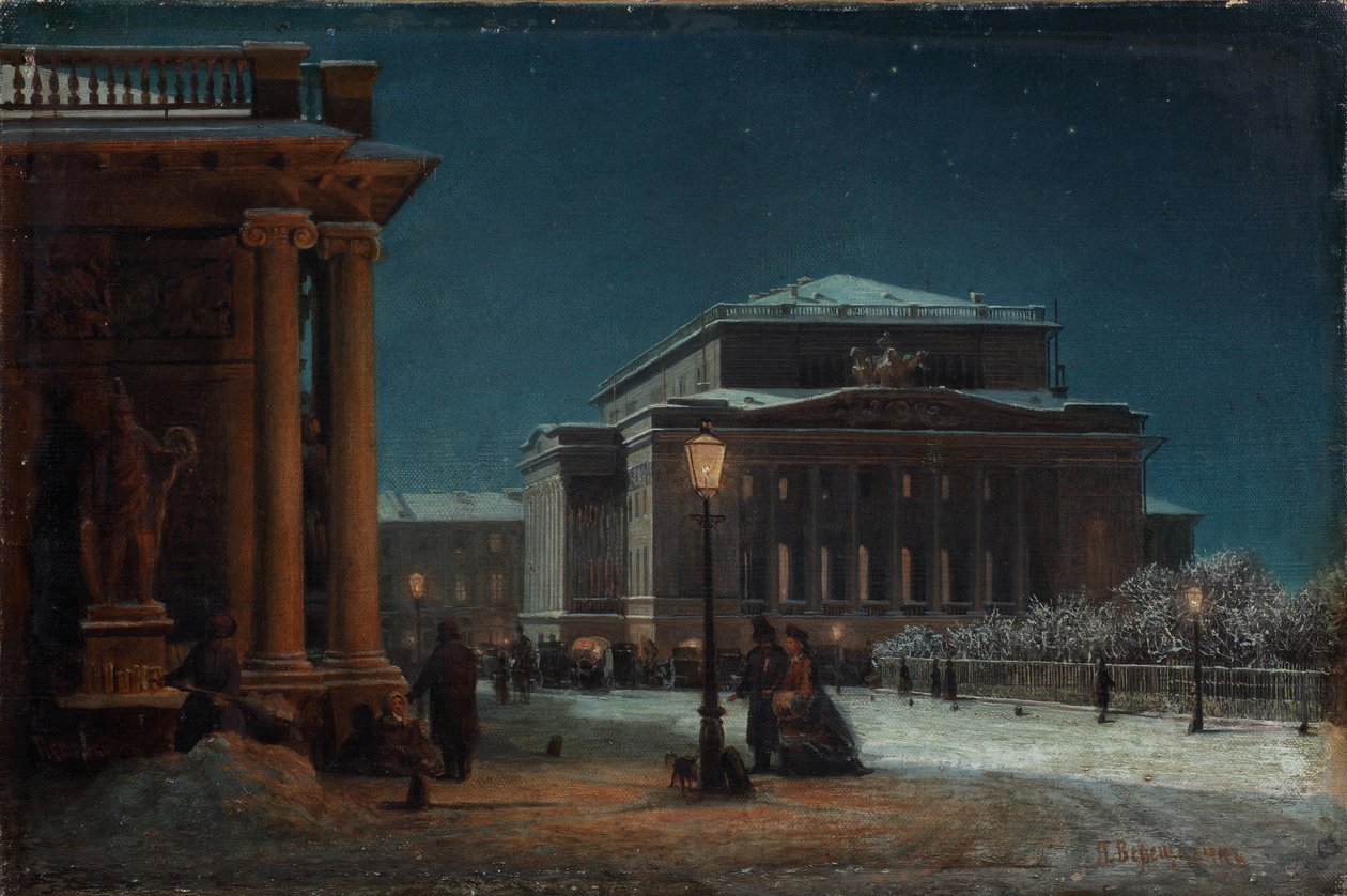Az Alexandrinsky Színház Szentpéterváron, 1870-es évek alkotó: Pjotr ​​​​Petrowitsch Wereschtschagin