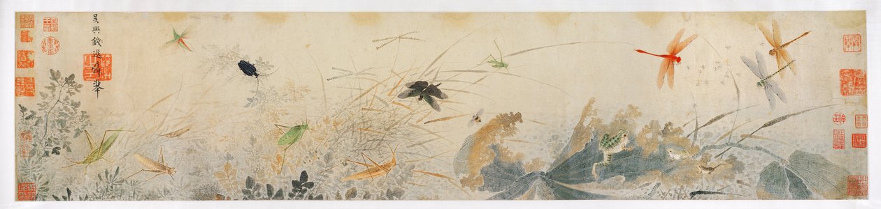 Kora ősz (tinta és színek papíron) alkotó: Qian Xuan
