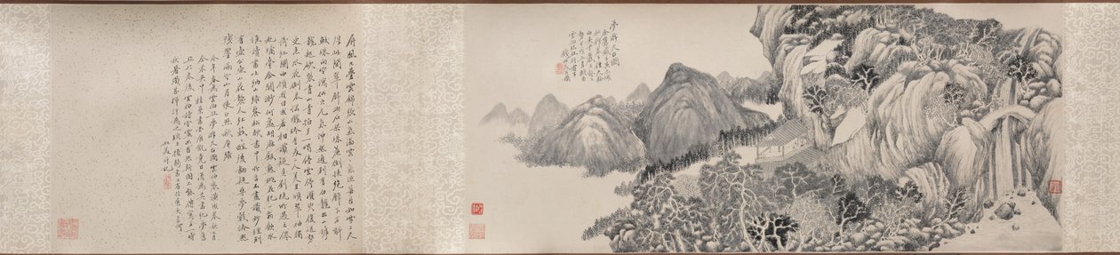 Álomutazás a Tiantai hegyre, 1814. alkotó: Qian Du