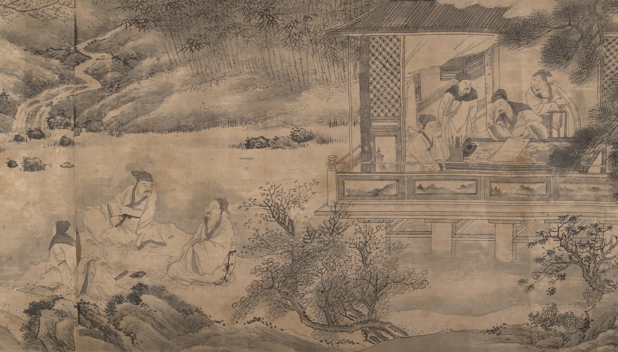 Költők gyülekezése az Orchidea Pavilonban, 1607-ben. alkotó: Qian Gong