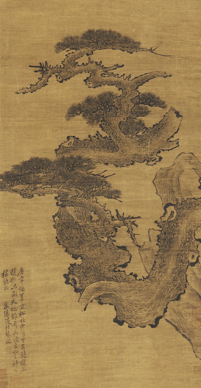 Ősfenyő, 17-18. század alkotó: Qing Dynasty Chinese School
