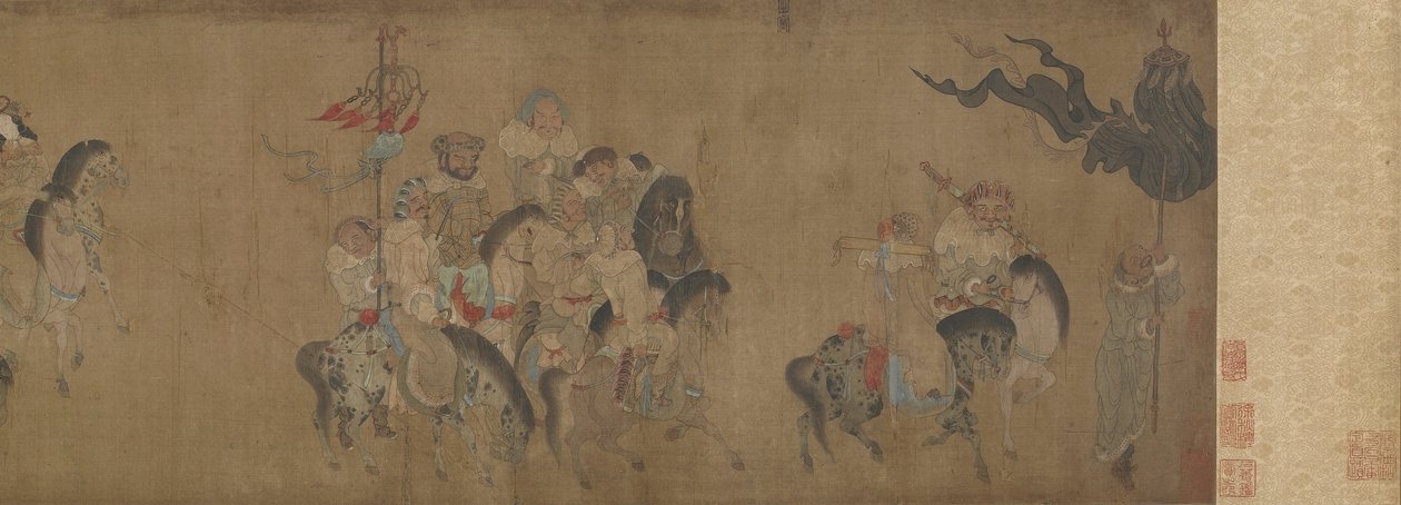 Cai Wenji Visszatérve Kínába, 17-18. század alkotó: Qing Dynasty Chinese School