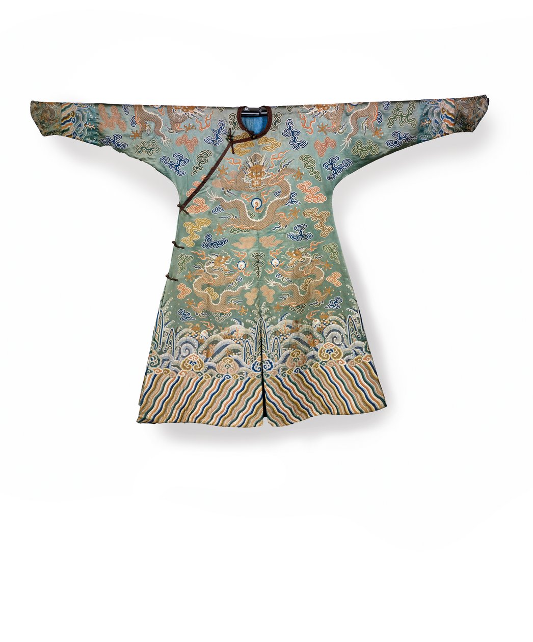 Celadon selyem udvari ruha birodalmi hercegnőnek, Jifu, Kína alkotó: Qing Dynasty Chinese School