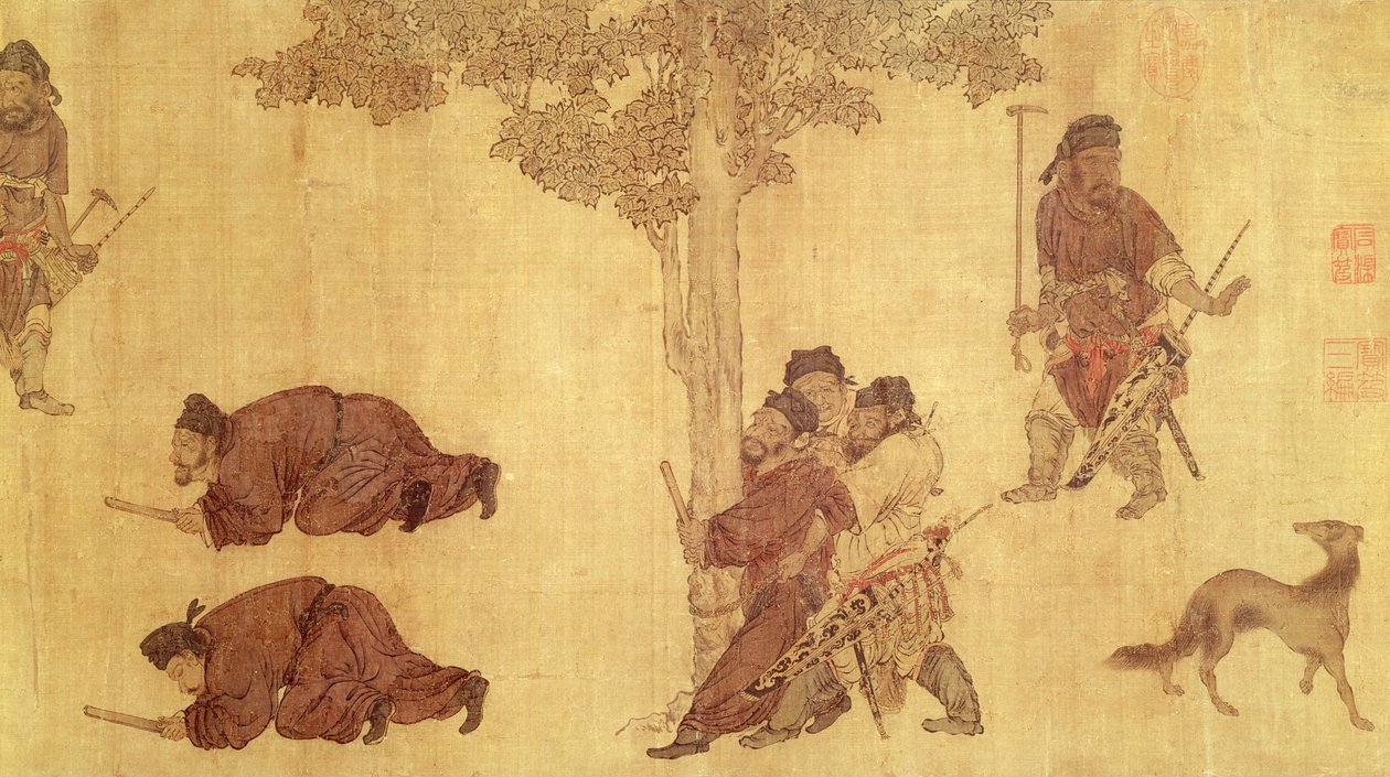 Vadászjelenet alkotó: Qing Dynasty Chinese School