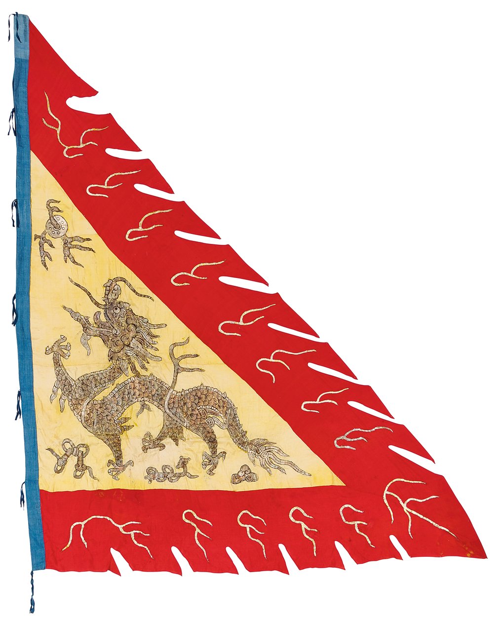 Az egyik transzparenspár, 1900 körül (selyem) alkotó: Qing Dynasty Chinese School