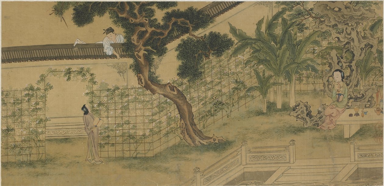 Jelenetek a Nyugati szárny történetéből, XVIII-XIX alkotó: Qing Dynasty Chinese School