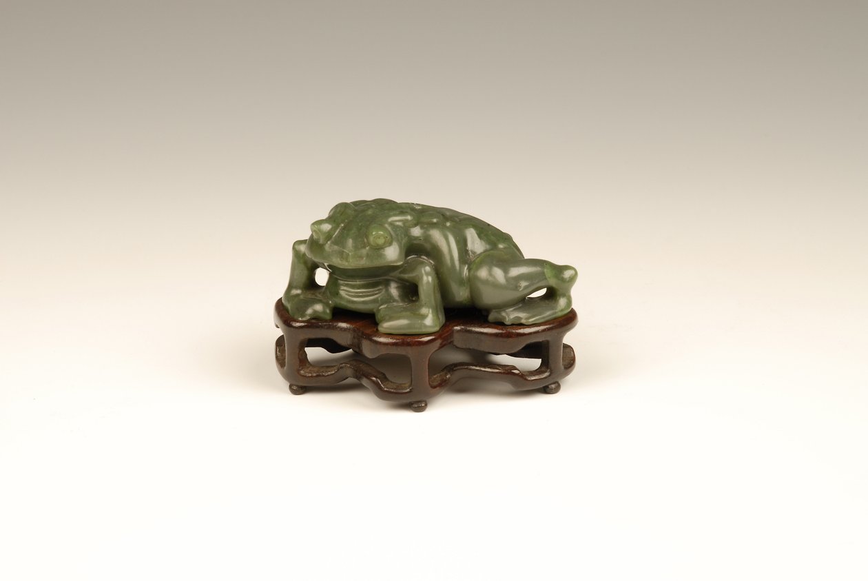 Varangy szobrocska (jáde) alkotó: Qing Dynasty Chinese School