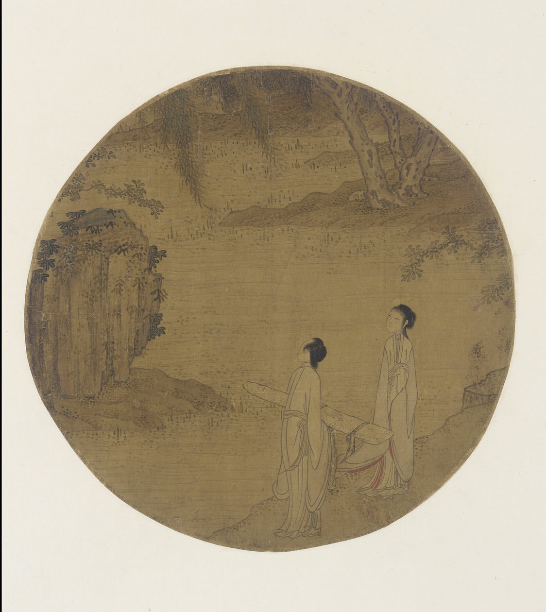 Két nő qinnel (citera) alkotó: Qing Dynasty Chinese School