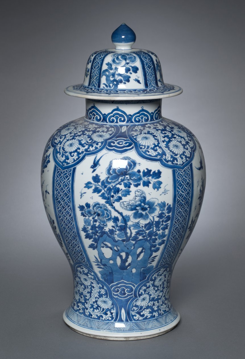 Váza fedővel, 1662-1722 alkotó: Qing Dynasty Chinese School